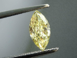 Yellow Marquise Shape Cut Diamond Loose Moissanite 10 X 5 MM 0.90 CT For... - £23.35 GBP