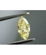 Yellow Marquise Shape Cut Diamond Loose Moissanite 10 X 5 MM 0.90 CT For... - £23.36 GBP