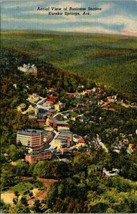 Arkansas Eureka Springs Aerial View Business Section 1930-45 Vintage Pos... - $8.45