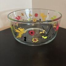 PYREX Disney Tinkerbell Glass STORAGE BOWL Microwave Safe 6” - $12.00