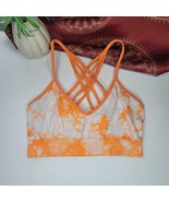 Flirtitude Bralette Orange Tie Dye Size Medium - $152.05 MXN