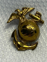 Vtg Collectible US Naval Eagle Globe Anchor Hat Badge Pin Military - $29.95