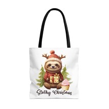 Tote Bag, Christmas, Sloth, Personalised/Non-Personalised Tote bag, awd-814, 3 S - £22.37 GBP+