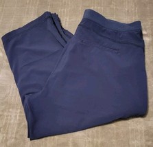 Lee Womens Relaxed Fit 1889 Capri Athletic Pants Navy Size 12 - £6.12 GBP