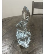 Viking Crystal Glass Clear Bunny Rabbit Thumper Figurine - $135.38 CAD