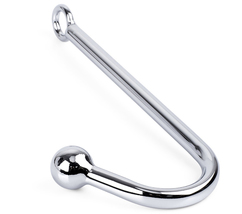 Anal Hook Heavy Duty BDSM Metal Anal Hook 1 Ball Solid Steel - KinkOrder - $36.99