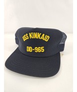 USS Kinkaid DD-965 Navy Blue Adjustable Military Hat Cap Ballcap Snapbac... - £15.14 GBP