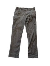 DULUTH TRADING COMPANY Mens FLEX BALLROOM Khakis Gray Pants Sz 34 x 34 - £17.64 GBP