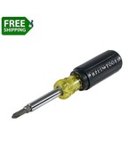 Klein Tools 32476 Multi-Bit Screwdriver / Nut Driver 5-in-1 Phillips Slotted NEW - $13.84