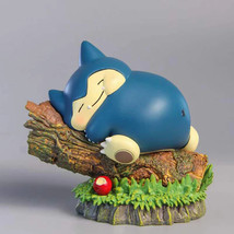 Pokemon Anime Figure Sleeping Fat Snorlax Kawaii Action Figures Pvc Model - £30.79 GBP