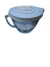 Pampered Chef  Batter Bowl 4 Cup 1 Qt  Glass Measuring Mixing w Lid - $16.20