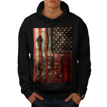 Wellcoda New York Flag Freedom Mens Hoodie, Tourism Casual Hooded Sweatshirt - £26.11 GBP+