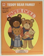 Vintage 1543 Paper Doll Booklet TEDDY BEAR FAMILY Golden Book 1980 Uncut - $282.02 MXN