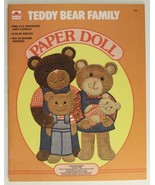 Vintage 1543 Paper Doll Booklet TEDDY BEAR FAMILY Golden Book 1980 Uncut - £11.89 GBP