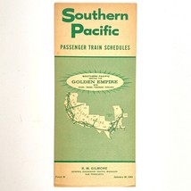 1963 Southern Pacific Railroad Passenger Train Schedules Time Table Jan 20 - $12.95