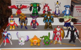 2001 Bandai 16 Digimon Digital Monsters 2&quot; Action Figure collection Lot HTF Rare - £377.63 GBP