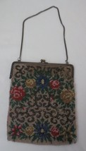 Colorful Micro Beaded Hand Bag  Floral - £31.97 GBP