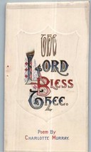 The Lord Bless Thee Poesia Charlotte Murray Cartolina D&#39;Auguri - £24.07 GBP
