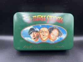3 Stooges Golf Playing Cards - 2 Decks Poker Cards - in Tin - £14.37 GBP