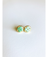 Malachite Moonflower Earrings  - £27.37 GBP