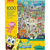 SpongeBob SquarePants Cast Collage 1,000 Piece Jigsaw Puzzle Multi-Color - £23.14 GBP