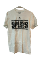 Adidas Uomo S San Antonio Spurs Energia Manica Corta Crew T-Shirt, Bianco, S - £14.88 GBP