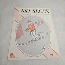 Ski Slope Piano Solo by Phyllis J. Warfel 1971 Sheet Music - £4.62 GBP