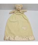 Baby Boyds Yellow Bear Plush Lovey Security Blanket Satin Trim Heart 21&quot;... - $914.51 MXN