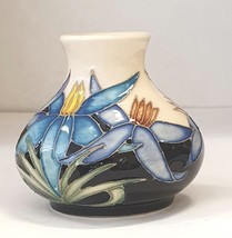 Moorcroft Pottery - Blue Tinsel - Miniature - Height 5 cm - £205.08 GBP