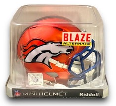 Denver Broncos Riddell Blaze Alternate Football Mini Helmet Date Code 5/2017 - £109.49 GBP