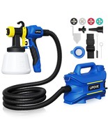 800W HVLP Electric Spray Paint Gun with 40 Fl Oz Container, 6.5FT Air Hose, - £100.27 GBP