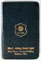 Vintage Massachusetts Mutual Insurance 1941 Pocket Diary Advertising Giveaway WI - £10.27 GBP