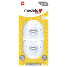 Medela Soft Silicone Duo Boy Blue Soothers 6-18 Months - $77.74