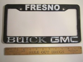 License Plate Plastic Car Tag Frame Fresno Buick Gmc 14E - £11.51 GBP