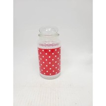 Vintage Red Polka Dot Apothecary Jar, Anchor Hocking Glass Canister - £19.05 GBP