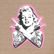 Tattooed Marilyn Monroe - Vinyl Sticker 3&quot; x 2.25&quot; Waterproof Durable Su... - £3.86 GBP