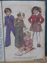 McCall&#39;s 5793 Pattern Toddlers Jacket, Vest, Skirt, Pants &amp; Shirt Size 2 Vintage - £5.54 GBP