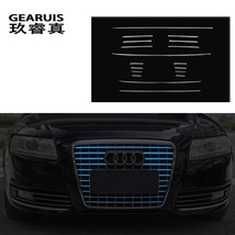Stainless Steel Front Air Grille Grill Decor Cover Stickers Trim For  A6 C6 2009 - £86.66 GBP