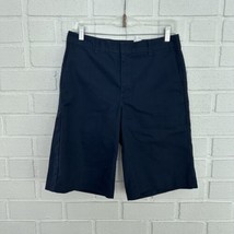 Dickies Work Shorts Mens 30 Dark Blue Polyester Cotton Blend Metal Clasp... - $12.73