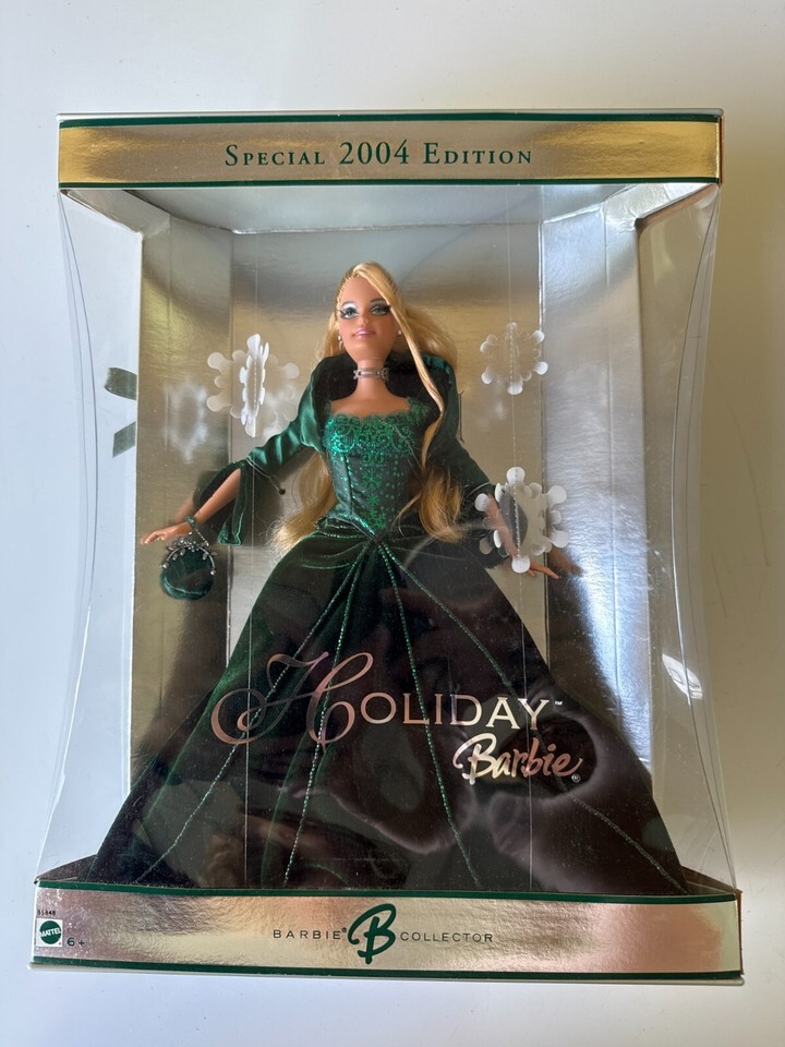 2004 Holiday Barbie – Green Gown – NRFB – Gift-Ready Collector’s Edition! - $47.49
