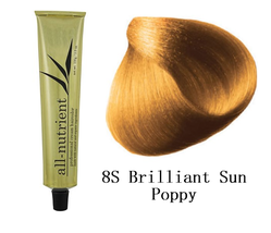 All-Nutrient Permanent Cream Hair Color - 8S Brilliant Sun Poppy