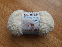 Bernat Pipsqueak Knitting Yarn Vanilla 162059-59008 100% Polyester 101 Yds Bulky - £4.73 GBP
