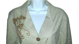 Women&#39;s Blazer - Womens Jacket - Beaded - Petite Large - Coldwater Creek - £22.15 GBP