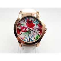 Embassy By Gruen Watch New Battery 38mm Flower Design Dial Rose Gold Tone - £19.84 GBP