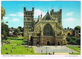 Devon England Postcard Exeter Cathedral Hinde Photo - £2.32 GBP