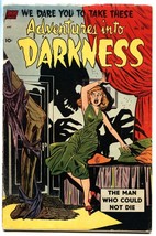 Adventures Into Darkness #10 1953-Hanging panels-Headlight Skeleton Menace Cvr - £401.58 GBP