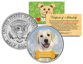Labrador Retriever *Dog* Jfk Kennedy Half Dollar Colorized Coin -Limited Edition - £6.72 GBP