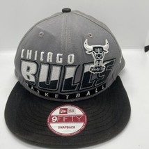 CHICAGO BULLS WINDY CITY BASKETBALL NEW ERA HARDWOOD CLASSIC BLACK/GRAY ... - $19.11