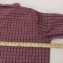 Columbia AM8053 Men's Red Plaid Cotton Blend Button Up Long Sleeve Shirt Size XL image 5