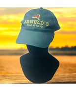 Arnold’s Feed &amp; Grain Dark Green Sun Cap Strapback Hat Agriculture Farming - $23.25